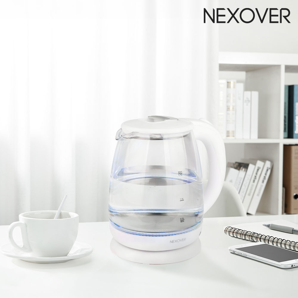 넥소버 유리포트 전기 주전자 커피포트 NGK-01W