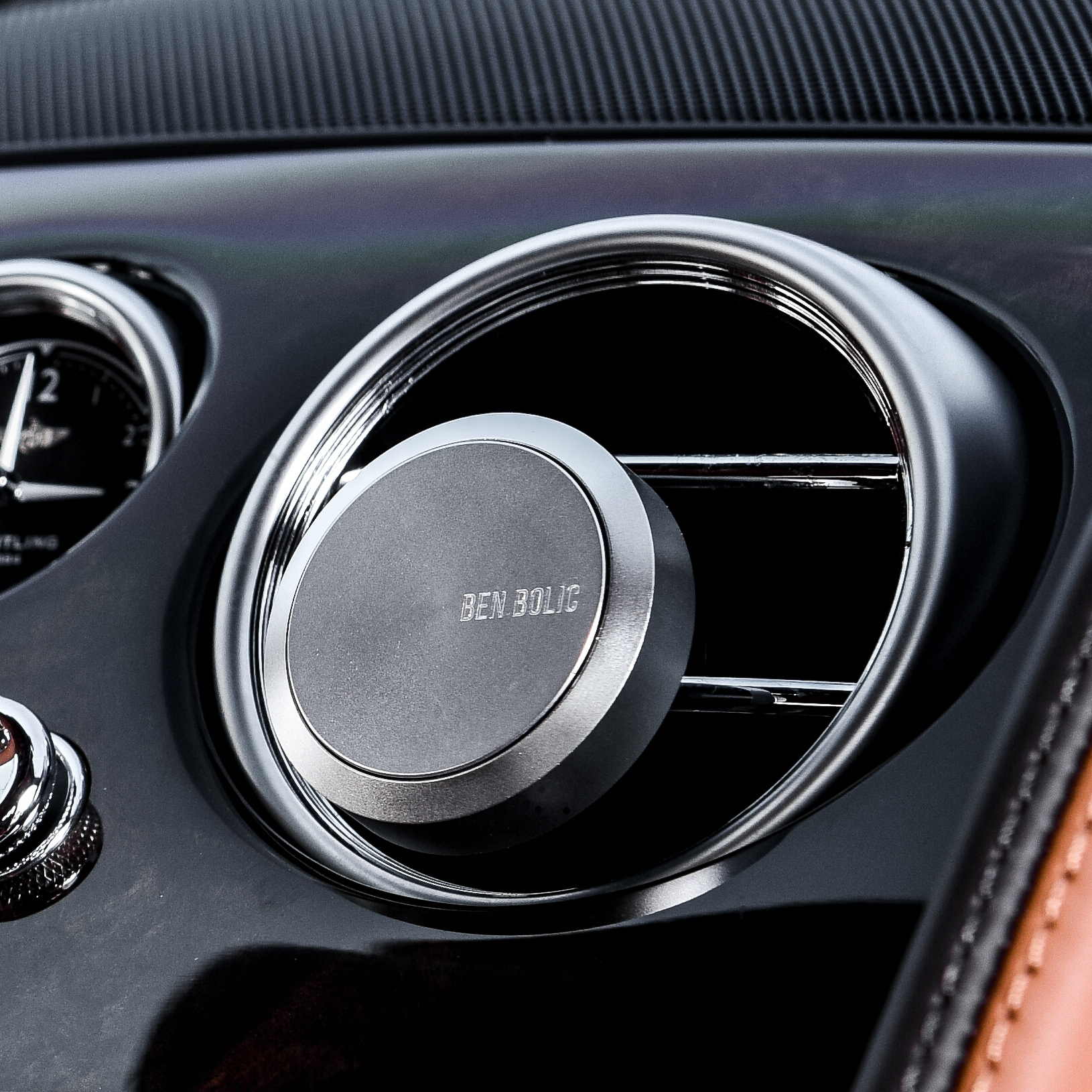 벤볼릭 명품 차량용 방향제 송풍구 차량 석고 고급 자동차 클린코튼 실버1세트