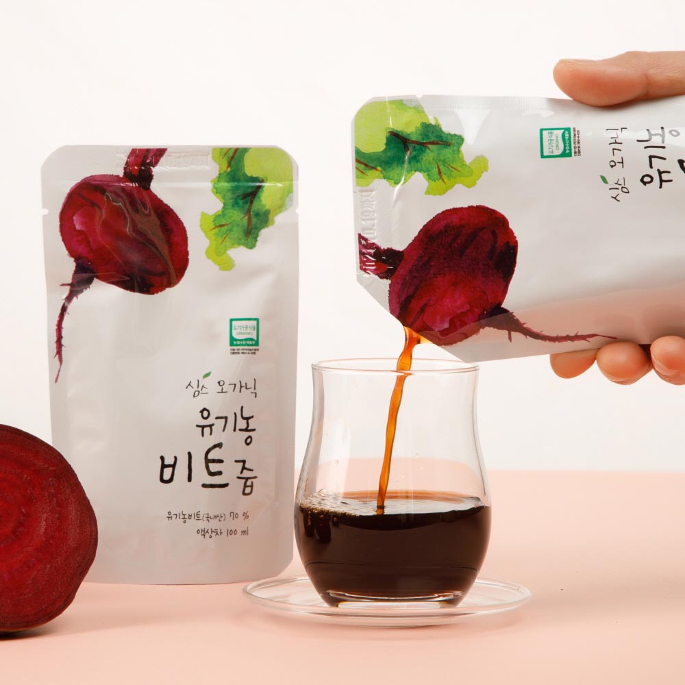 산지직송 제주도 [ 유기농 비트즙 ] 국산 레드비트 주스 100ml, 100개