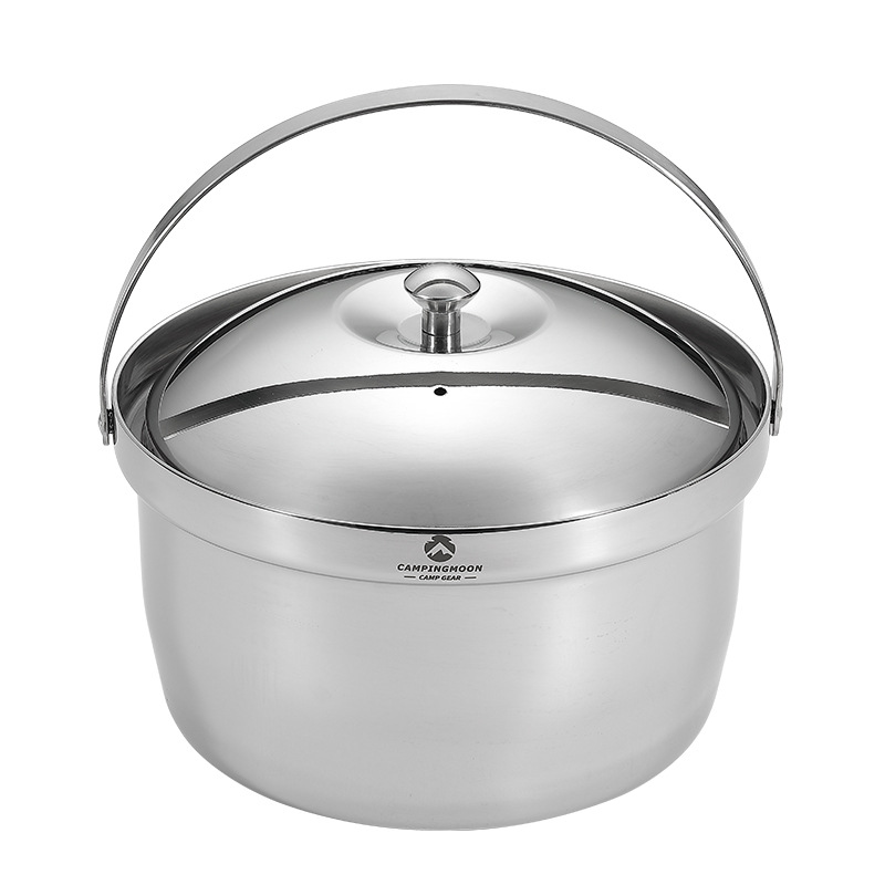 캠핑문 통3중 스테인리스 인덕션 냄비 코펠 21cm 3L CC-21 - 상세 이미지 2