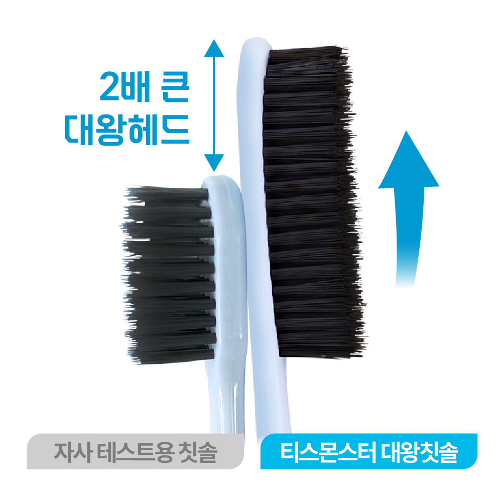 윌렉스 부드러운 이중 미세모 어금니 대왕 왕칫솔 큰 와이드헤드 티스몬스터 11개입, 1개 - 상세 이미지 3