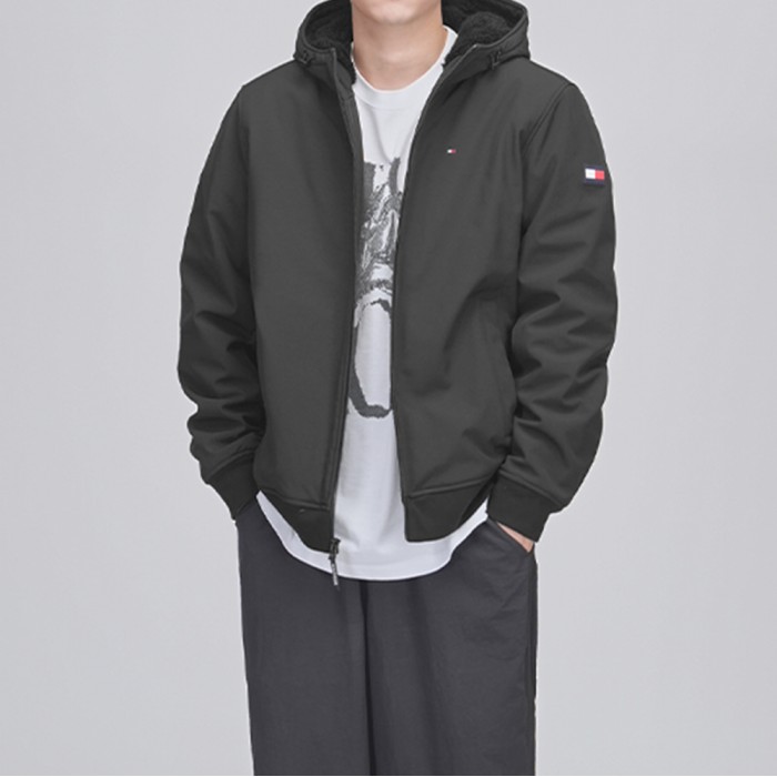 타미힐피거 소프트쉘 셰르파 요트 바람막이 봄버 자켓 이미지 1