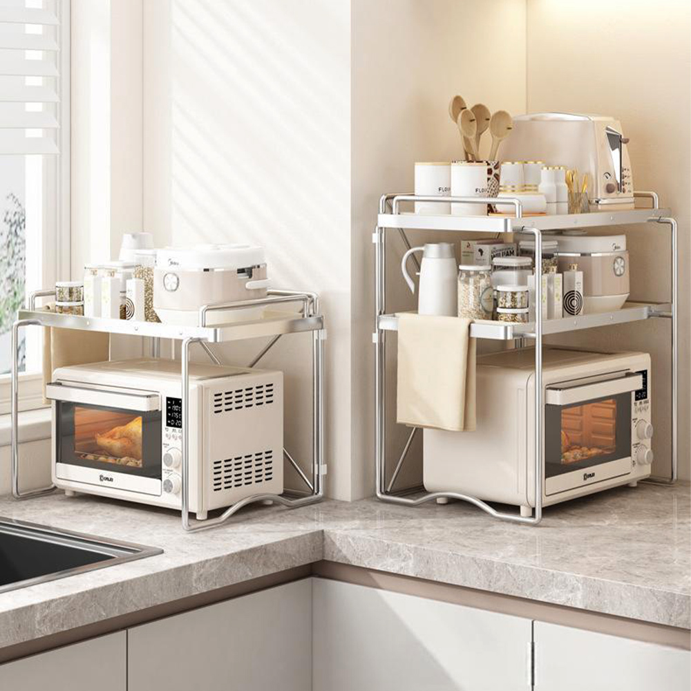 미드센츄리 전자레인지 선반 중형 1단 전자레인지 에어프라이어 밥솥 수납장 렌지대