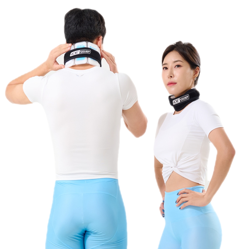 아이스커버 넥쿨러 쿨링튜브 목냉찜질 얼음찜질 아이싱 머플러 목도리 냉팩 - 상세 이미지 2