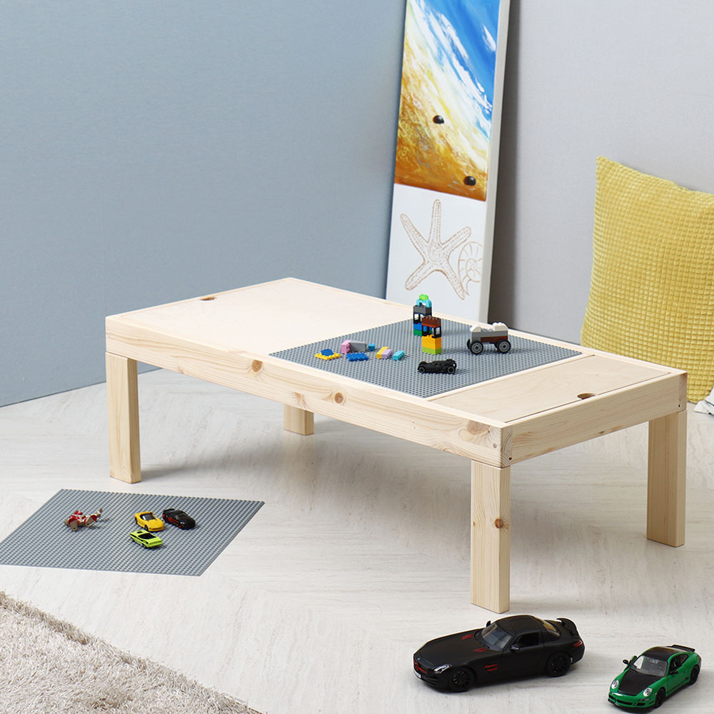 원목 레고 테이블 중