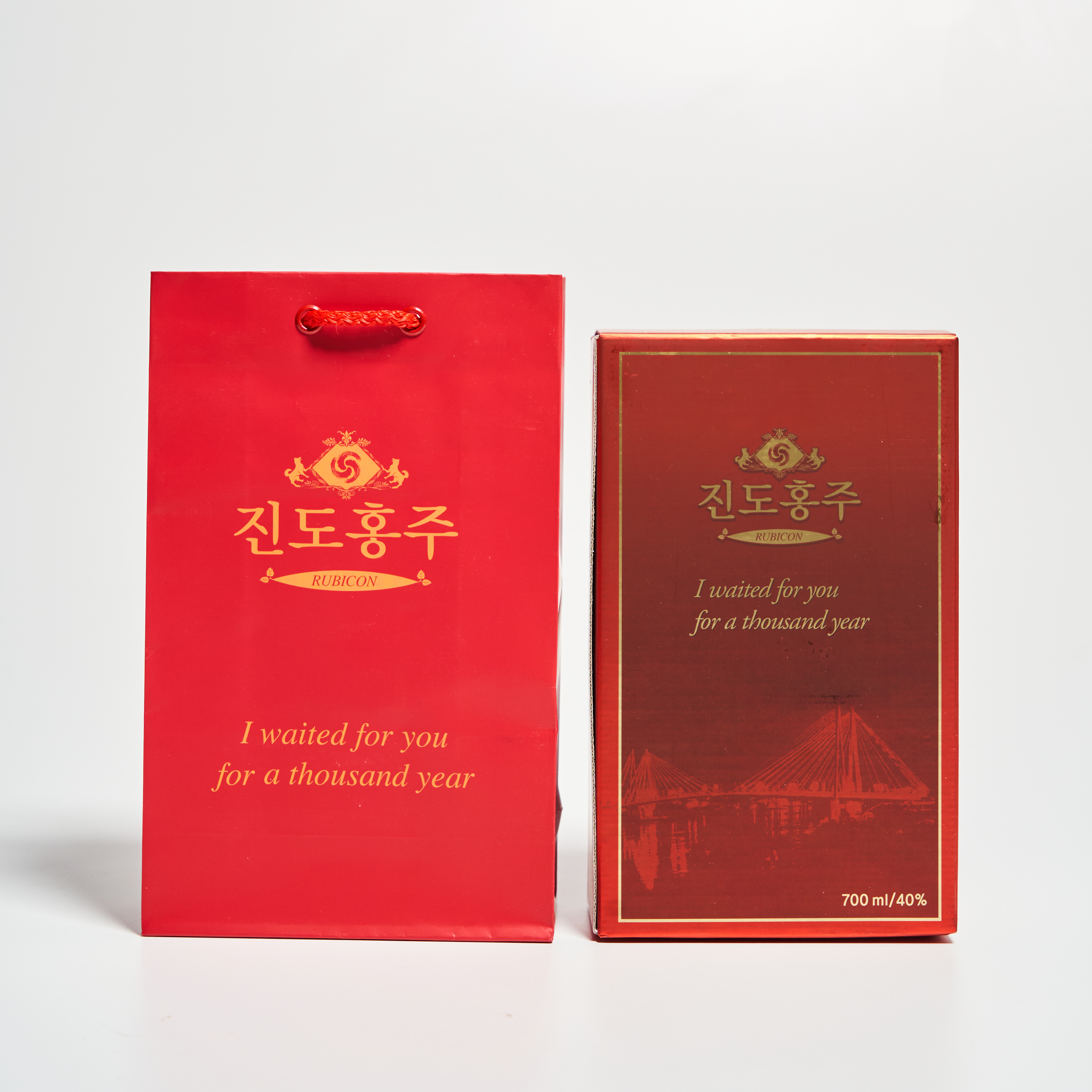 진도홍주 루비콘 40도 700ml 아리랑 지초주 (케이스, 쇼핑백 포함) - 상세 이미지 3