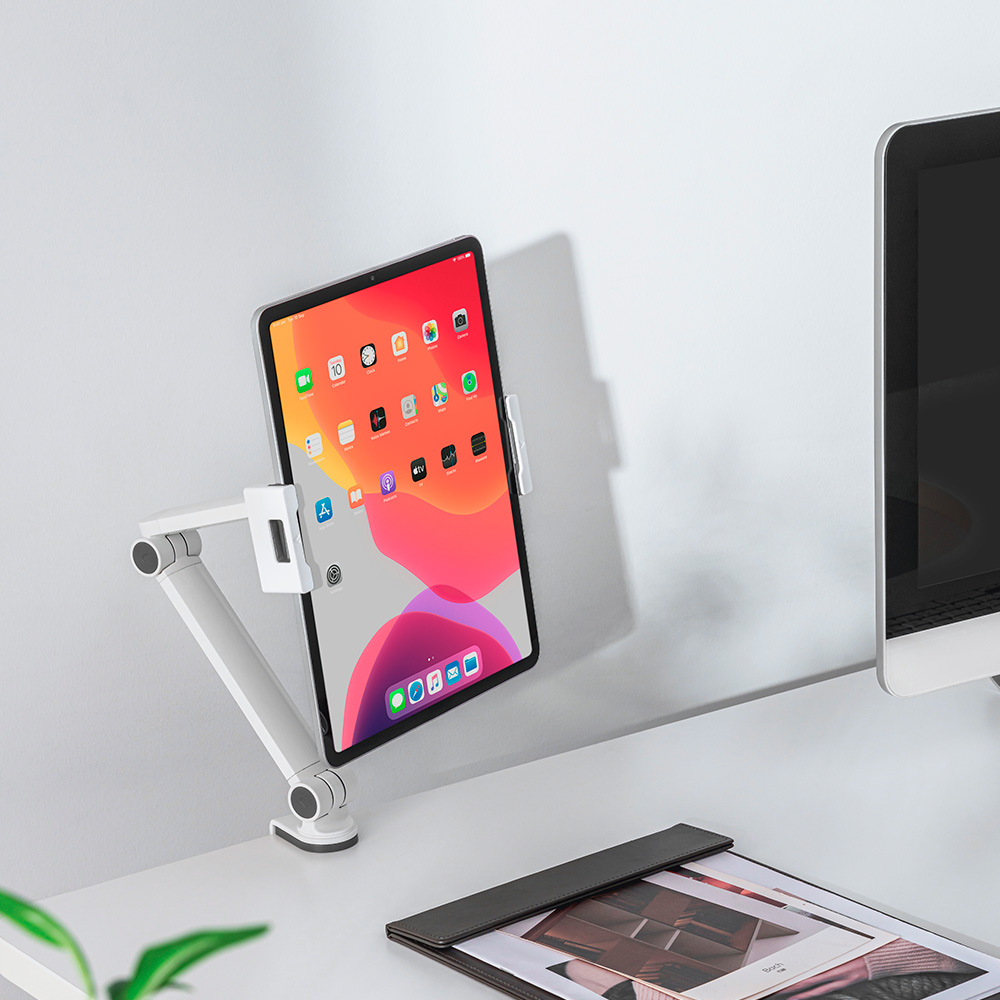 마운트뷰 5kg지탱 아이패드 거치대 갤럭시탭 침대 책상 태블릿 거치대 암 스탠드 휴대용