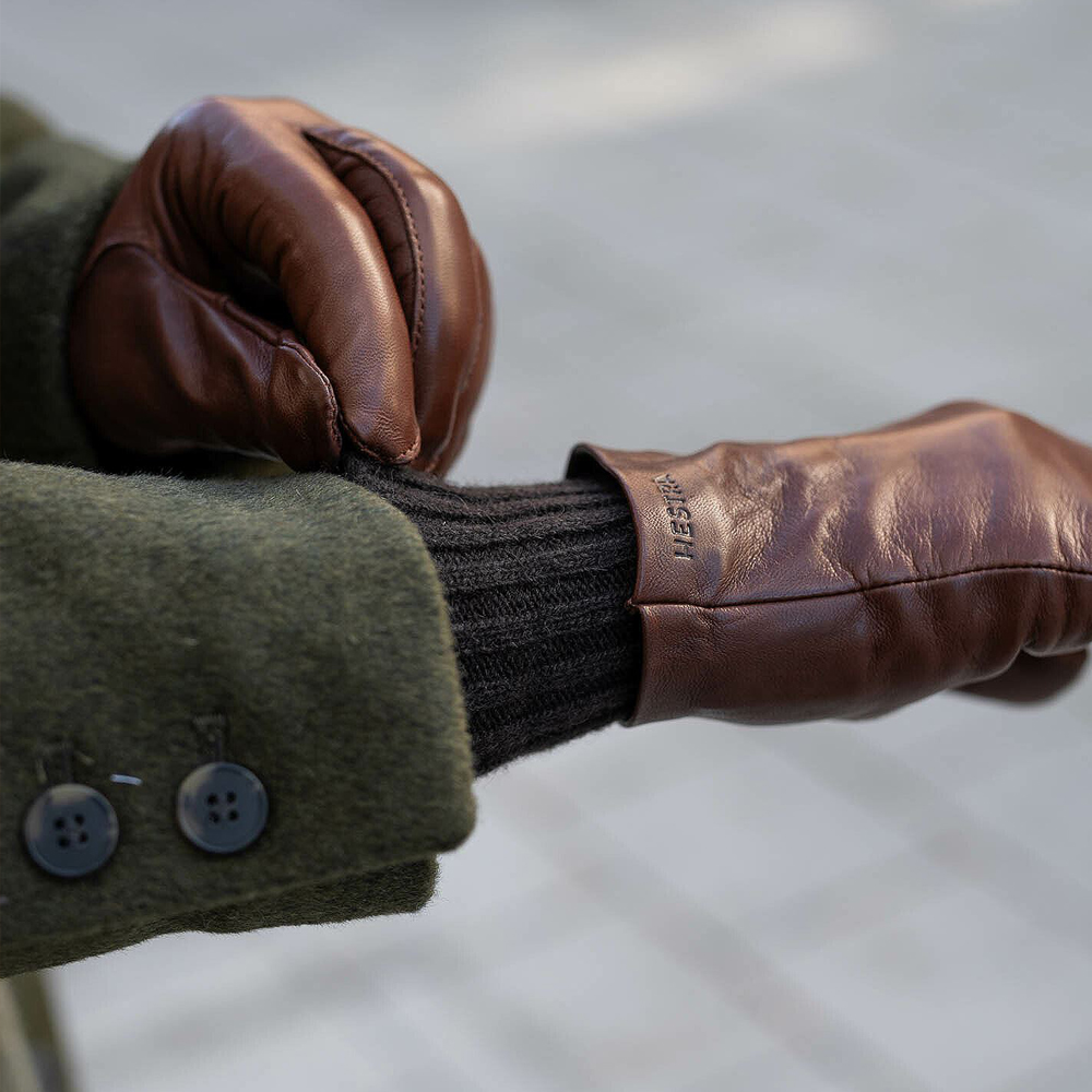 헤스트라 메간 헤어쉽 양가죽 체스트넛 14490 760- 여자 여성 겨울 가죽 장갑