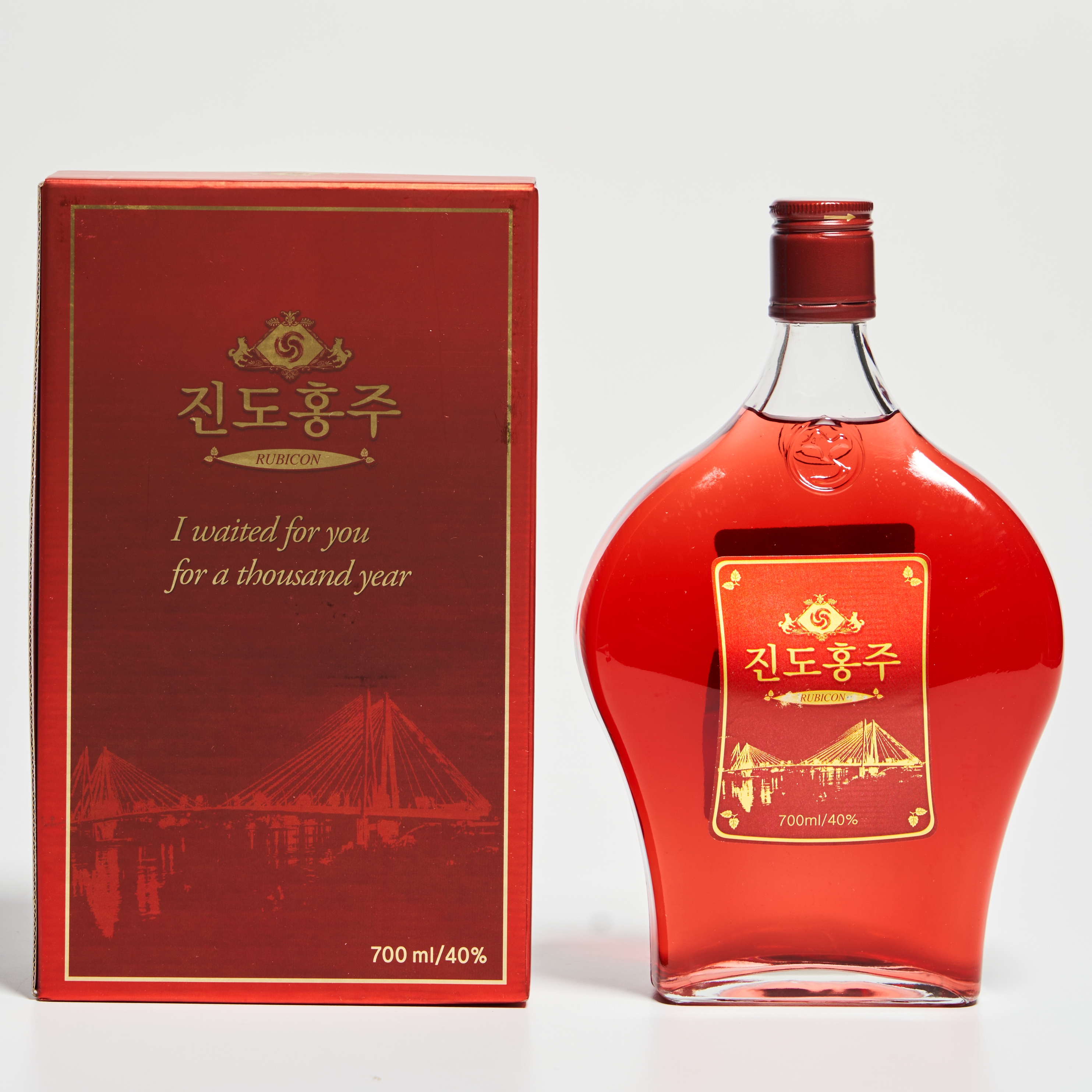 진도홍주 루비콘 40도 700ml 아리랑 지초주 (케이스, 쇼핑백 포함) - 메인 이미지