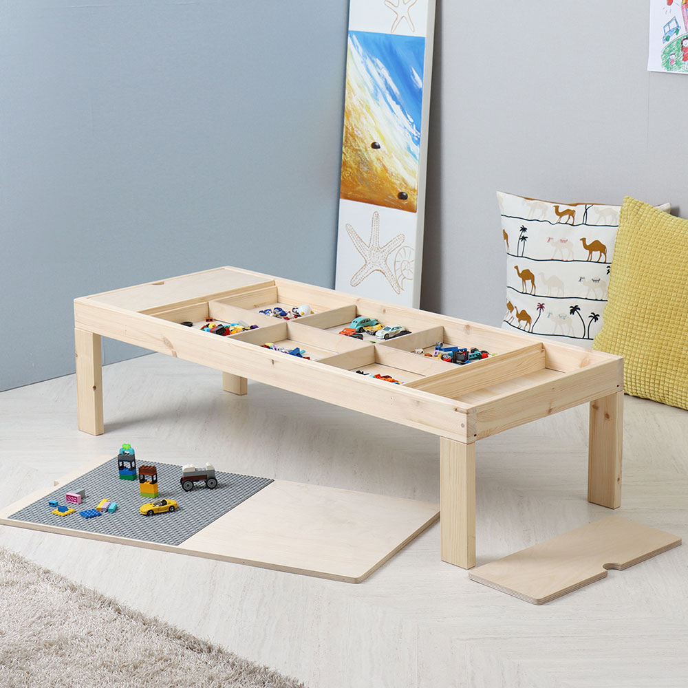 원목 레고 테이블 대