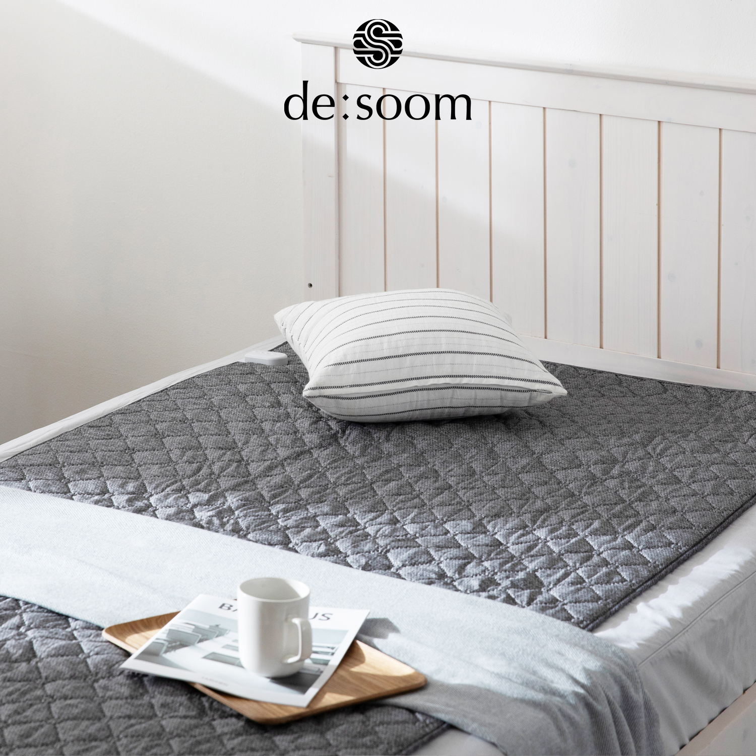 뜨숨 전기매트 캠핑 탄소매트 카본 전기요 침대 싱글 차콜