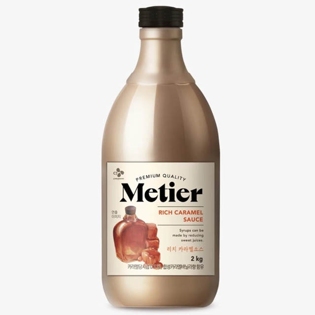CJ메티에 리치 카라멜소스 2kg 카라멜마끼아또 커피소스 카페재료 - 상품 이미지