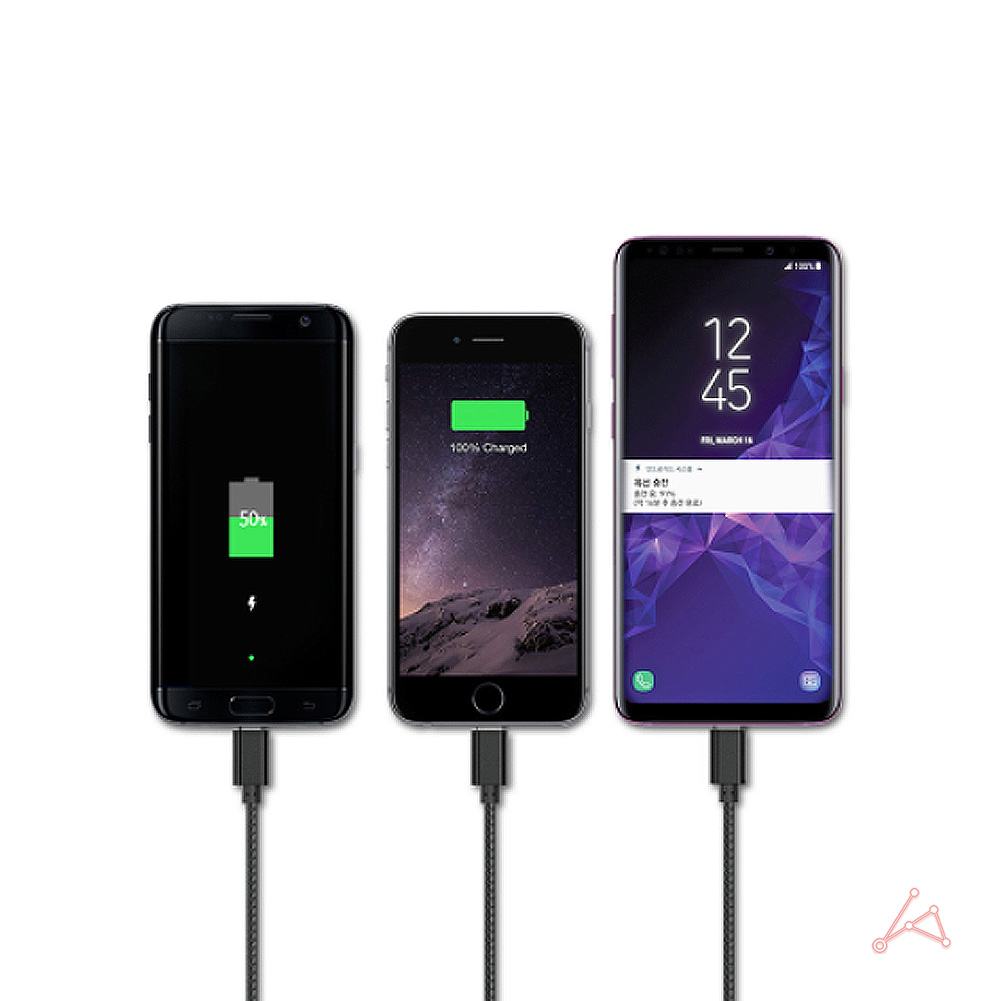 멀티 충전케이블 3in1 c타입 usb 고속 충전선 충전기줄 - 상세 이미지 3