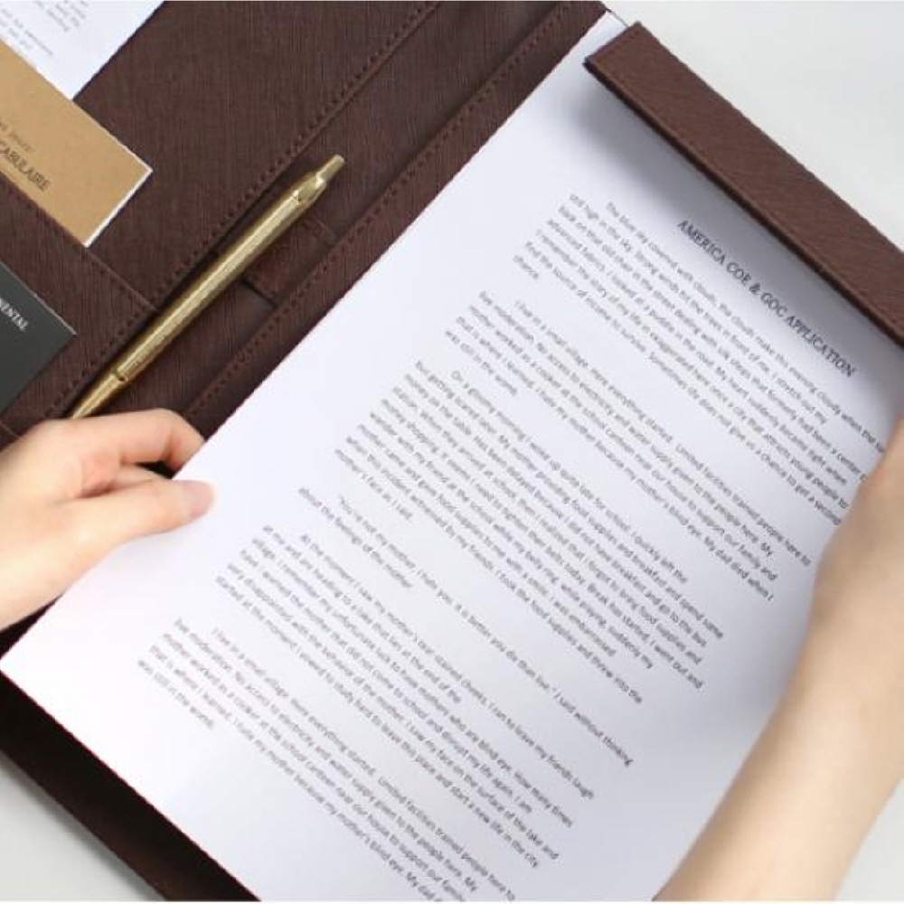 결재서류 고급진 가죽 서류판 A4 클립보드판 식당 카페메뉴판 메뉴북 - 상품 이미지