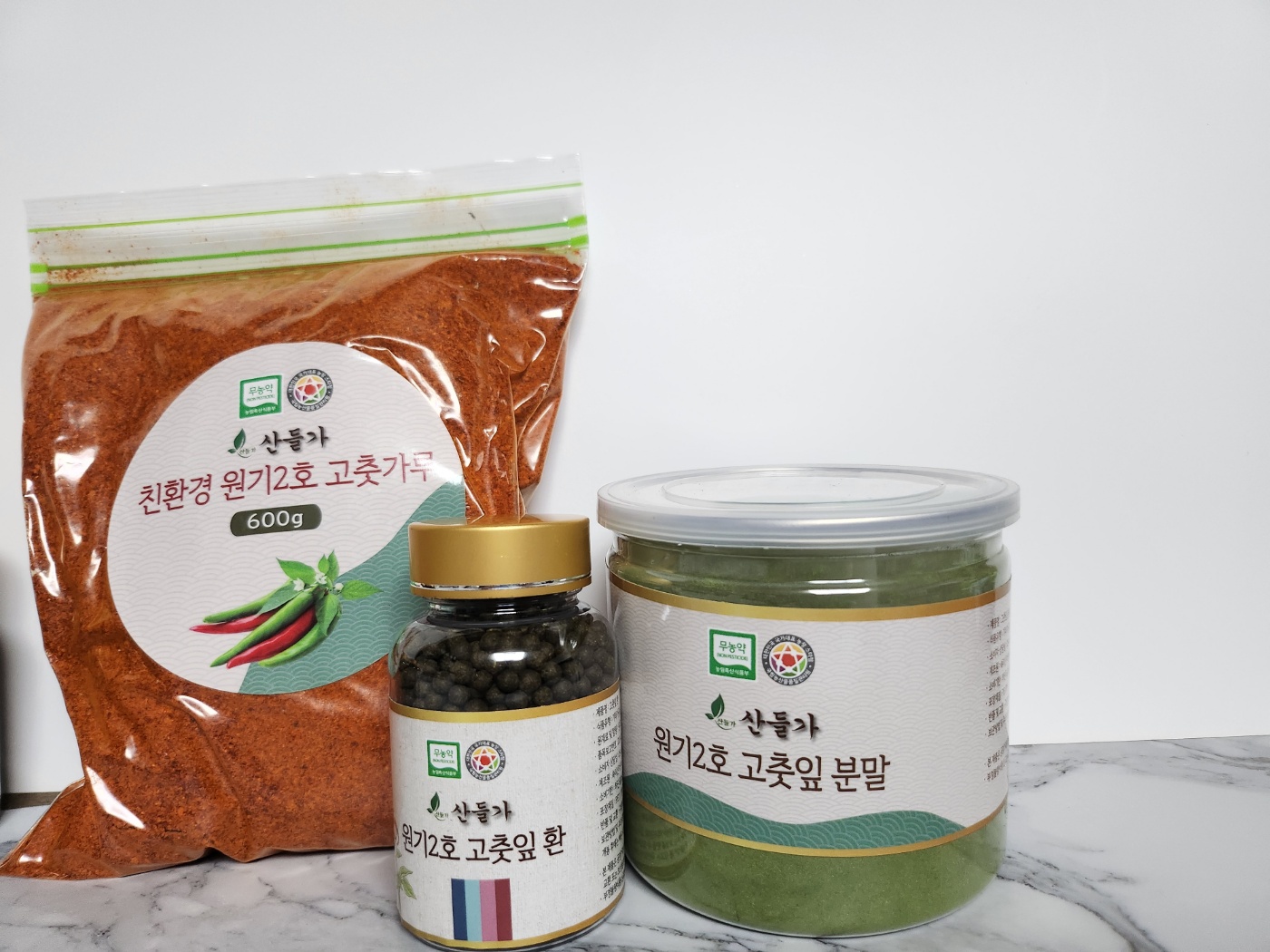 산들가 원기2호 고춧잎 환 고추잎 정 1통 - 상세 이미지 5