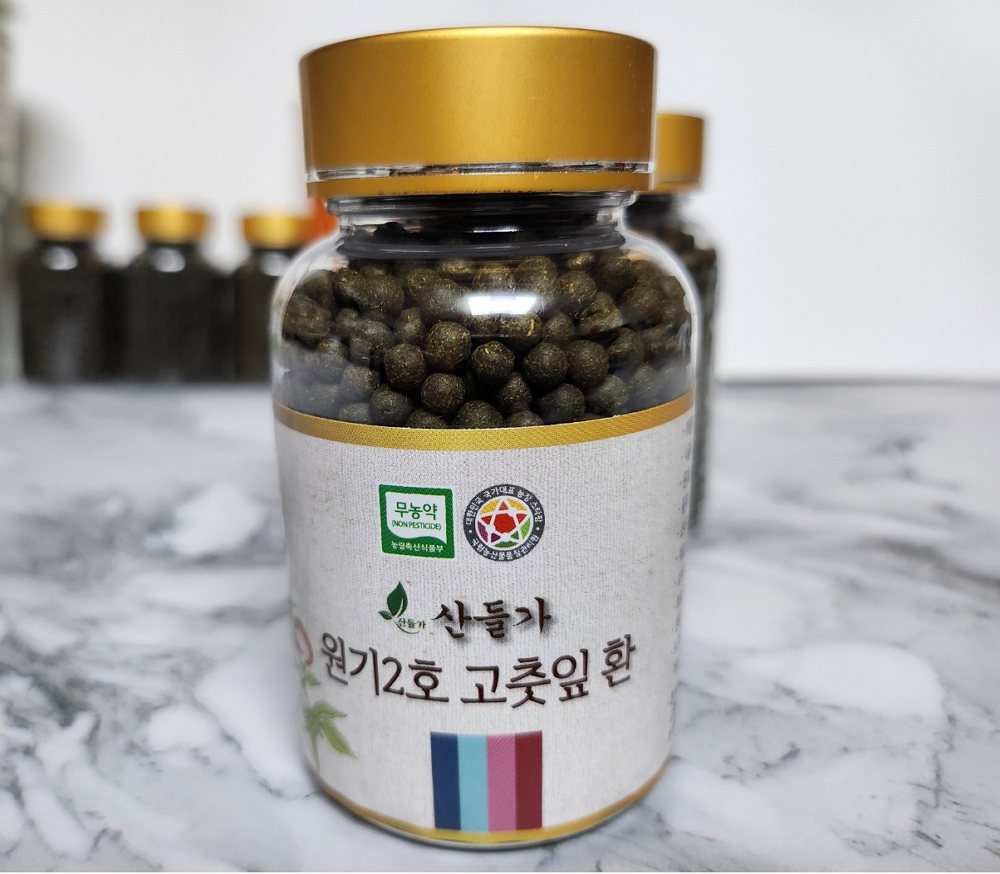 산들가 원기2호 고춧잎 환 고추잎 정 1통 - 상품 이미지