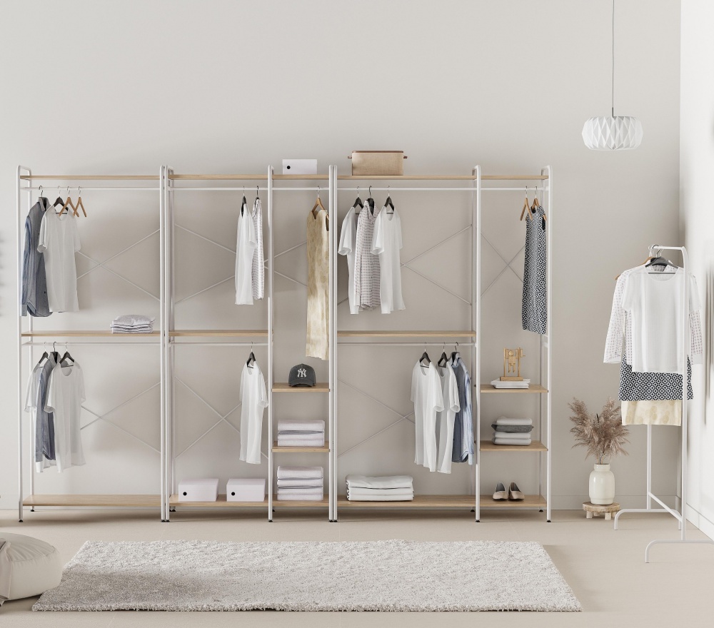 이케아 시스템행거 행거 조립식 옷장 철제 스탠드 옷걸이 MACA