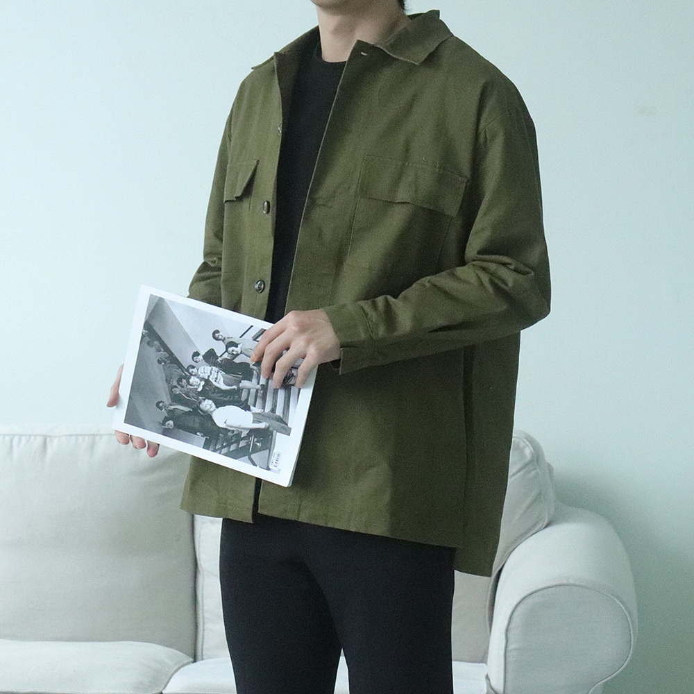 남자자켓 오버핏 트러커 봄 가을 자켓 이미지 3