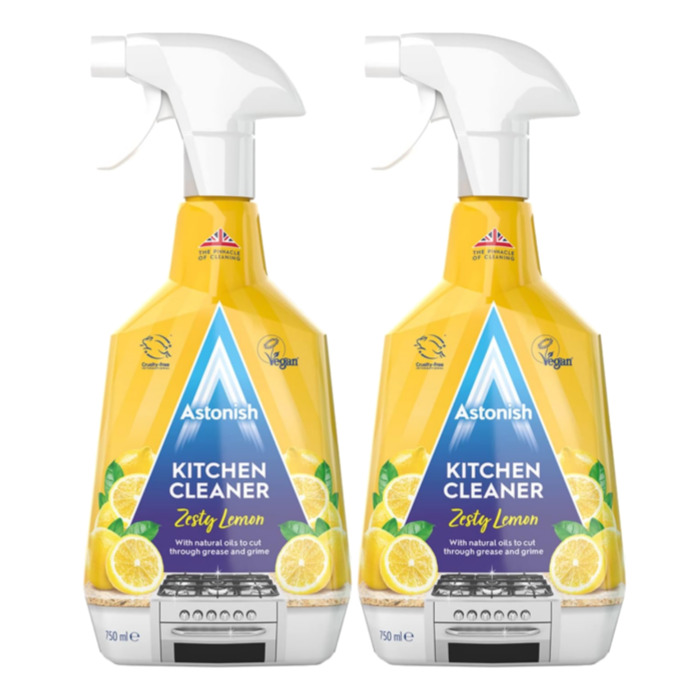 아스토니쉬 후드청소 주방 다용도 기름때 제거제 레몬 750ml 2개 - 상품 이미지