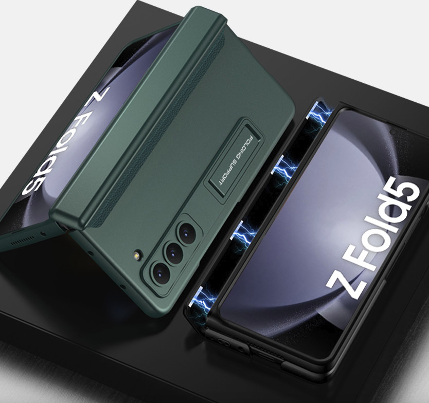 갤럭시 폴드 케이스 힌지보호 풀커버 슬림 블랙, 갤럭시Z 폴드6 - 상세 이미지 3