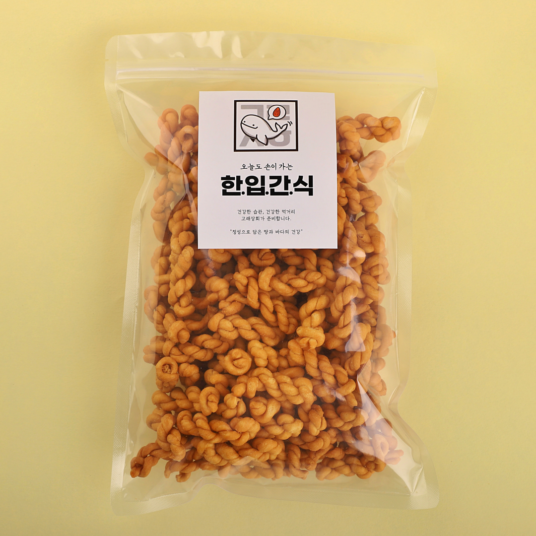고래상회 꽈배기 과자 미니 추억의 옛날 간식 300g - 상세 이미지 2