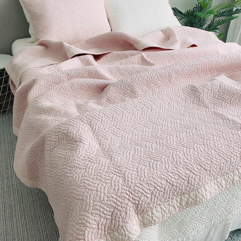 호주산 프리미엄 양모 여름 이불 겸 스프레드 순면 누빔 침대패드