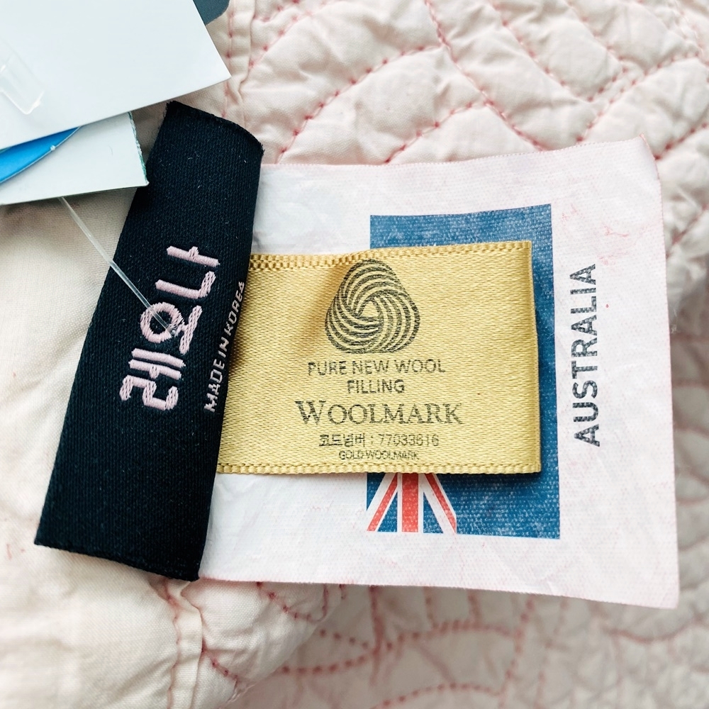 호주산 프리미엄 양모 여름 이불 겸 스프레드 순면 누빔 침대패드