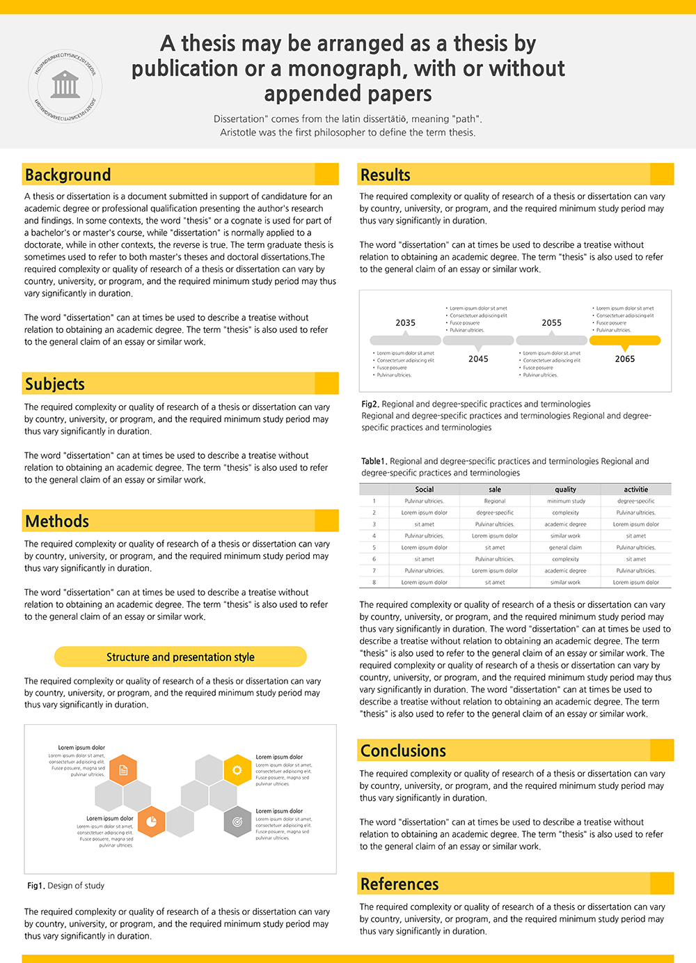 827 (A4사이즈) 학술 포스터 PPT 템플릿 졸업포스터 파워포인트 이미지 2