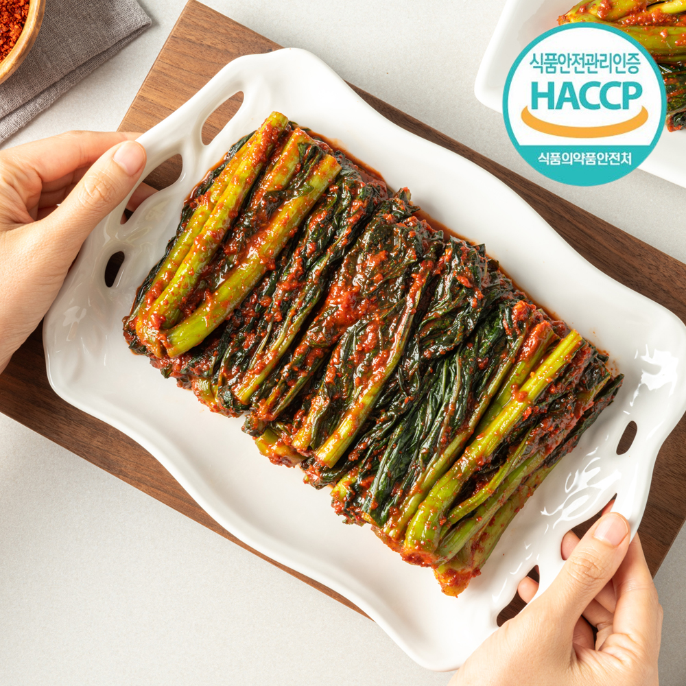 운림가 50년전통 여수 돌산 갓김치 2kg 전라도 국내산