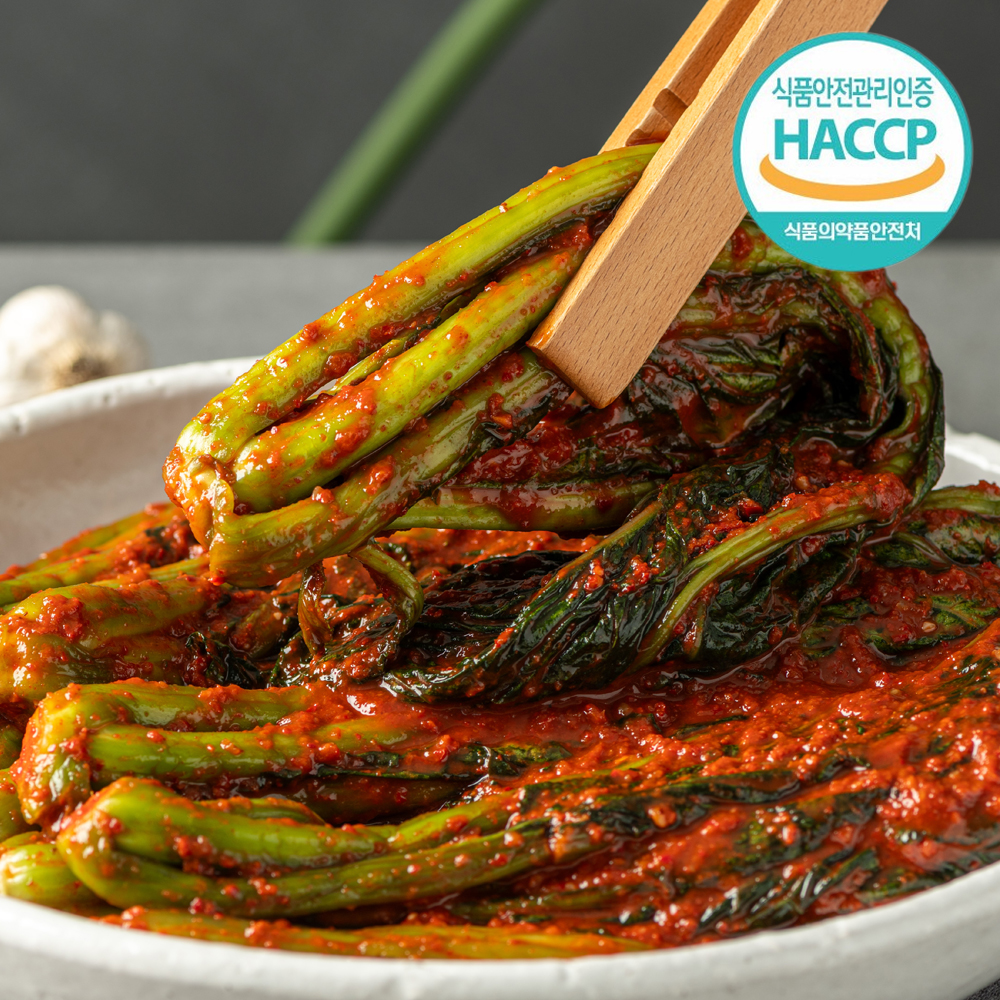 운림가 50년전통 여수 돌산 갓김치 2kg 전라도 국내산