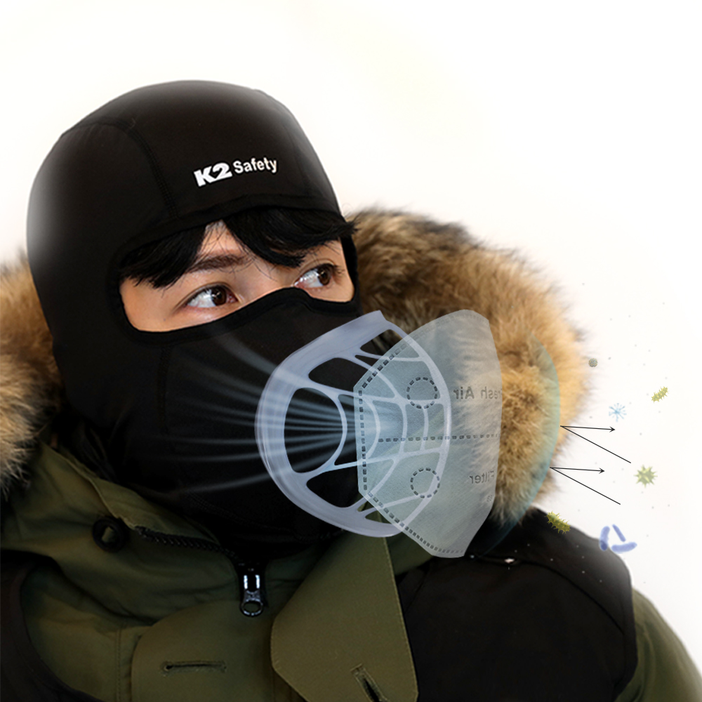 K2 세이프티 방한 바라클라바 오토바이 자전거 스노우보드 넥워머 발라클라바 마스크 - 상세 이미지 2