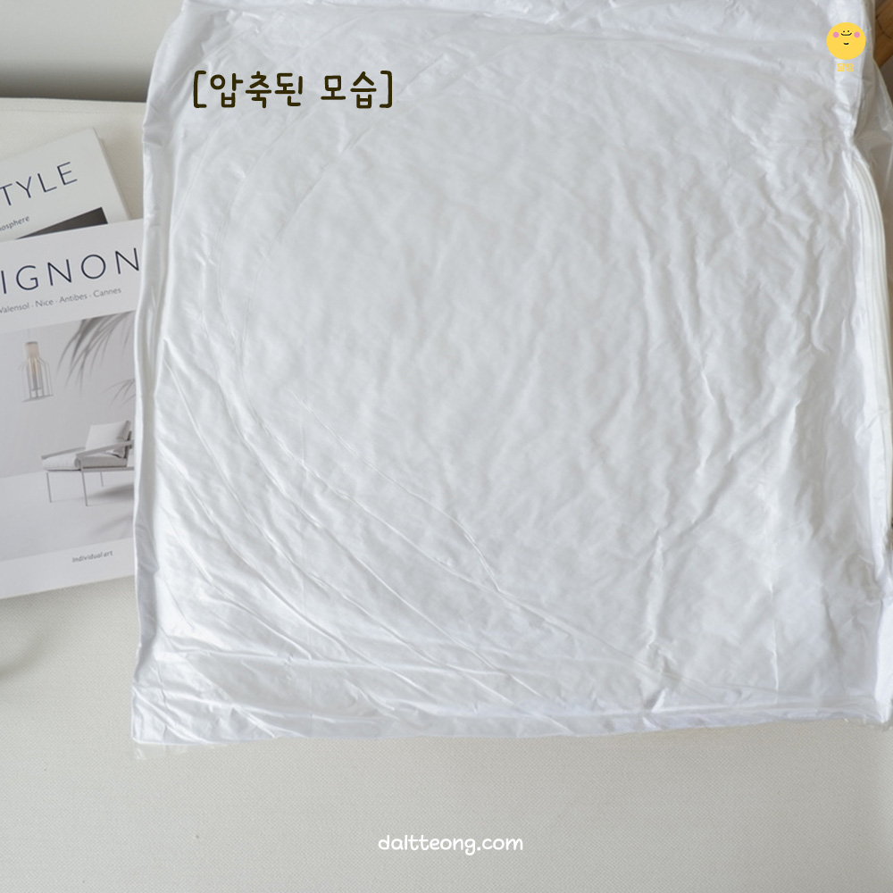 달떵 빵빵한 푹신한 지퍼형 직사각 정사각 쿠션솜 - 상세 이미지 2