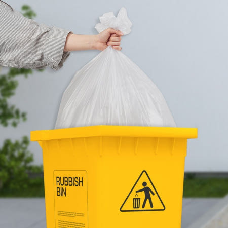 배접봉투 대 백색 76X94 40매/투명봉투 비닐봉지 재활용 일반 쓰레기 대용량 김장용 김치 막지 이사 편의점