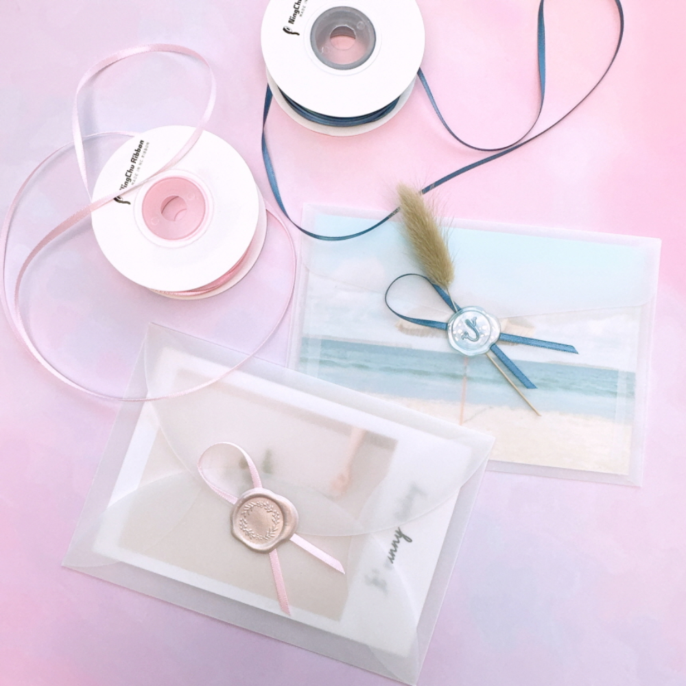 얇은 공단 리본 끈 3mm 45m 꽃 청첩장 선물 포장 리본 공예