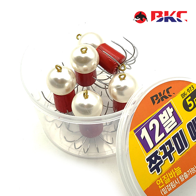 백경 쭈꾸미 애자 연질 바늘 12발 BK-973