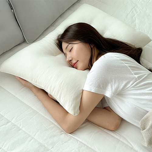 집앤콕 경추베개 목디스크 일자목 거북목 베개 40x60 딥네이비