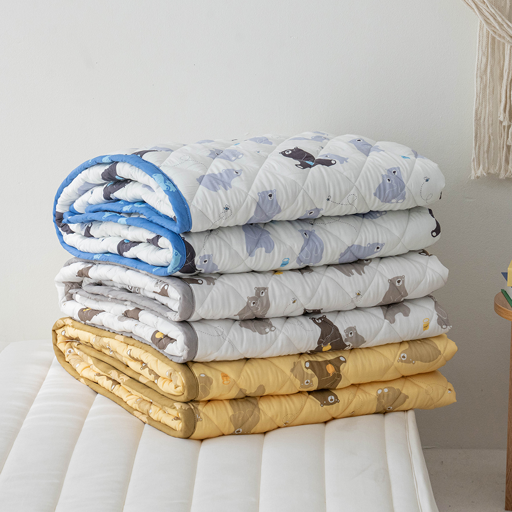 천연소재 모달 100% 슈퍼싱글 겸 퀸 캐릭터 어린이 양면패드