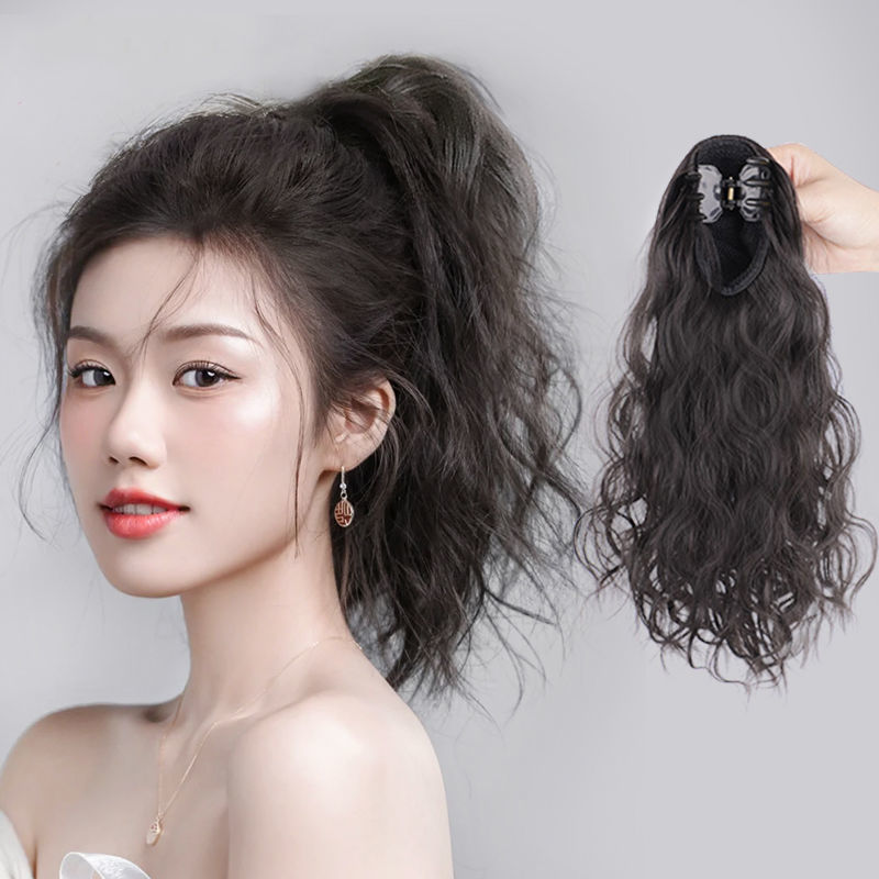웨이브 포니테일 집게 가발 달비 뒷머리 머리 - 상세 이미지 2