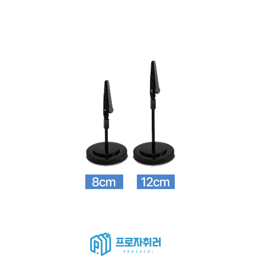 메모꽂이 가격표 넘버링 스탠드 홀더 집게형 블랙 8cm - 상세 이미지 3