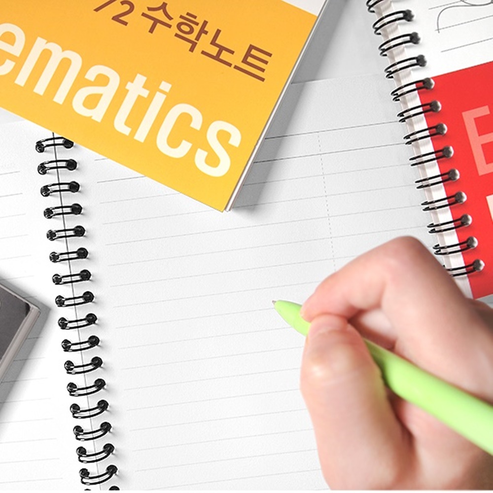 컬러 2분할 수학 노트 오답 노트 수학 풀이 연습장 라인 공책 - 상세 이미지 3