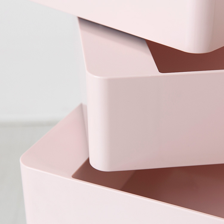 빙그리 회전서랍 트롤리 7단 핑크 3983.0960