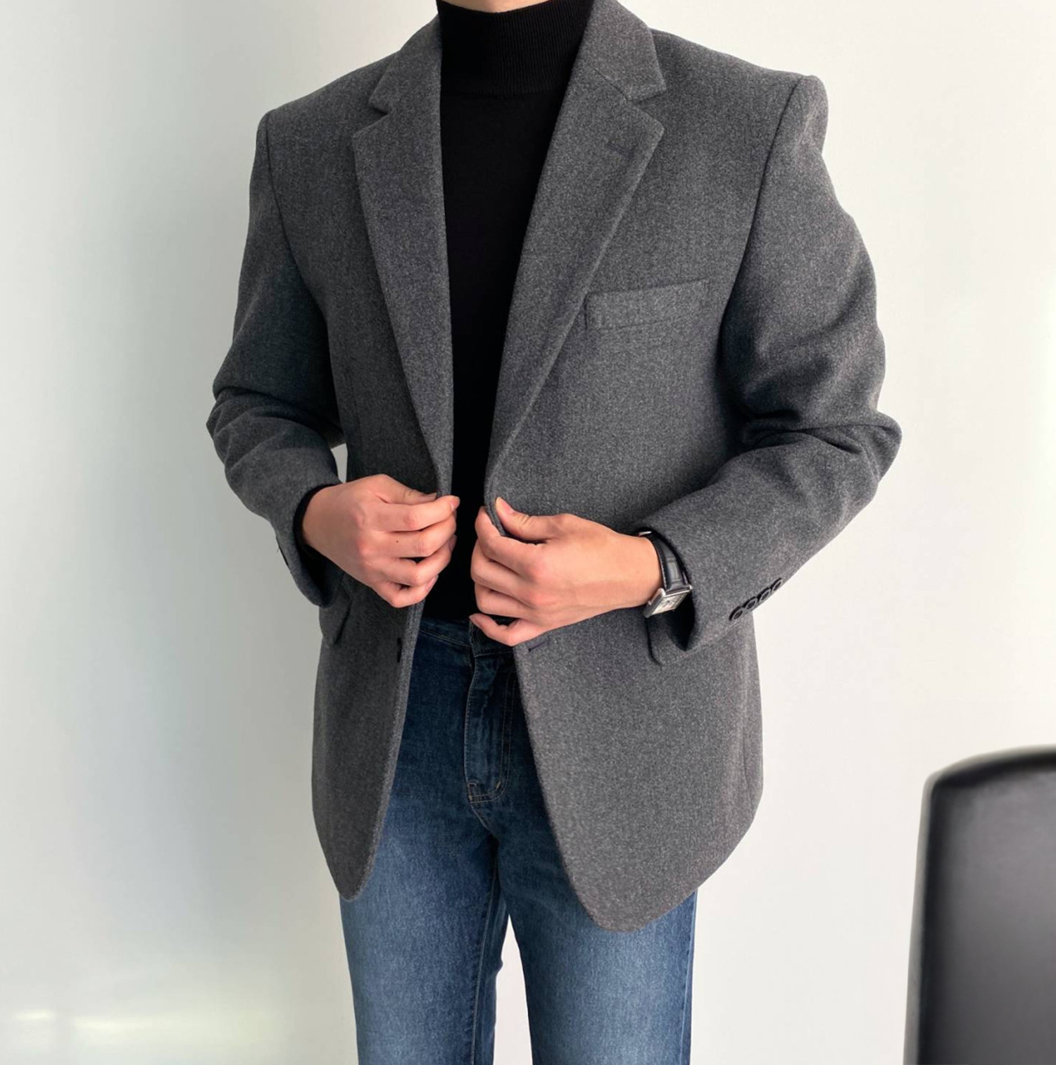 정장마이 울블레이저 겨울블레이저 오버핏블레이저 제품 이미지