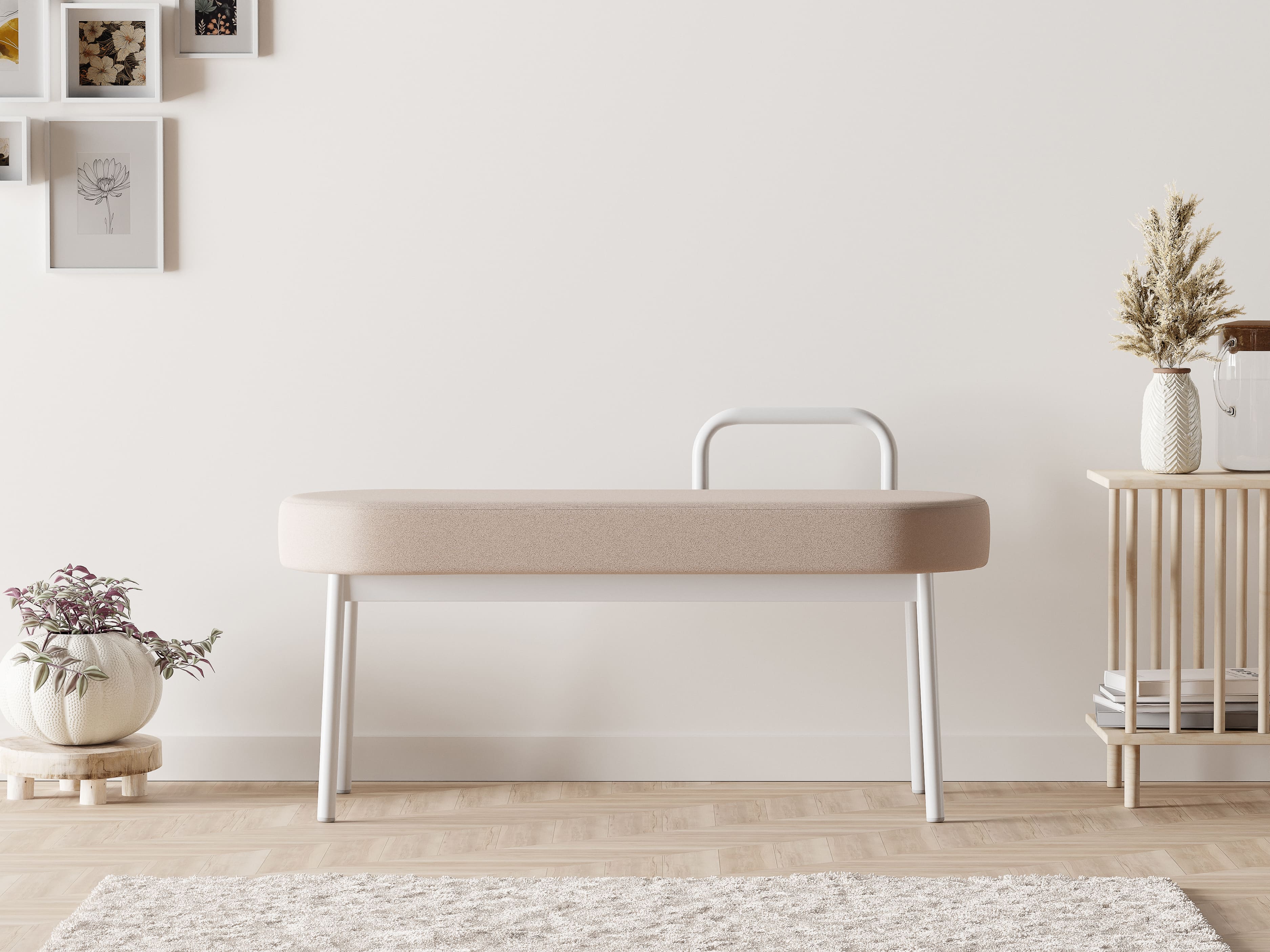 패브릭 식탁의자 인테리어 식탁 벤치의자 1인 테이블 체어