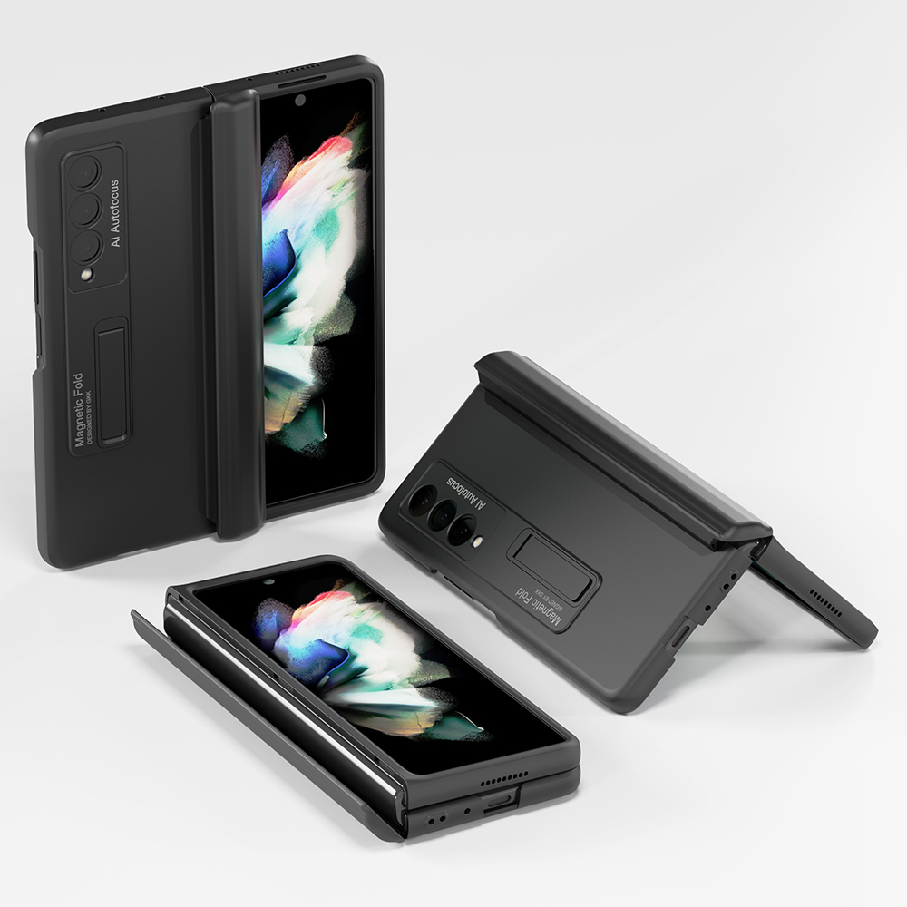 아이엠듀 힌지보호 슬림 케이스 블랙, 갤럭시Z 폴드3