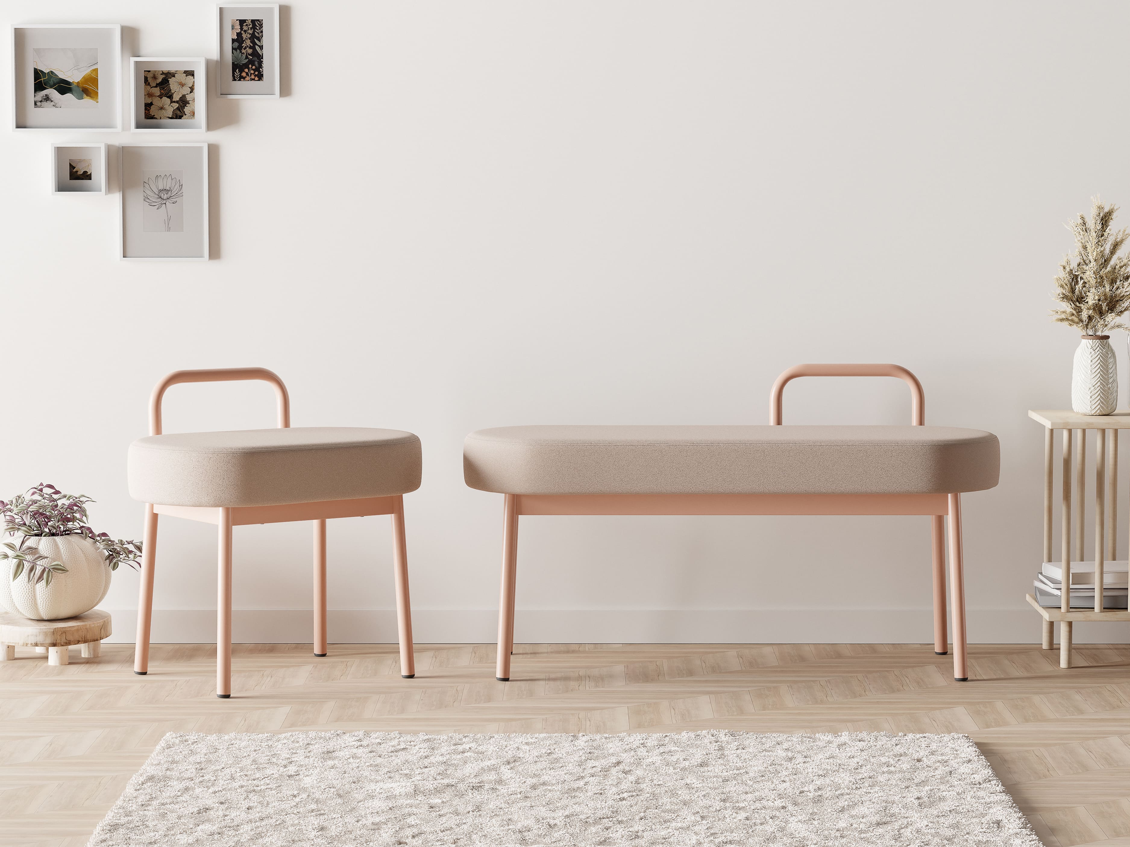 패브릭 식탁의자 인테리어 식탁 벤치의자 1인 테이블 체어