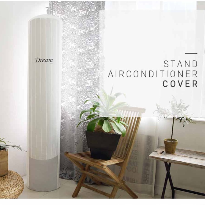 스탠드 에어컨 가림막 에어컨 차양막 케이스 차단막 쉴드 에어컨 보관 커버 가리개 덥게
