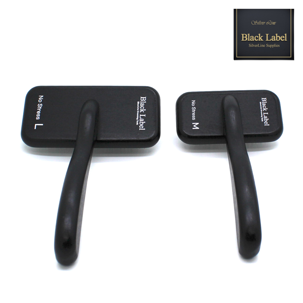 블랙라벨 노스트레스슬리커 강아지 고양이 빗 S 엉킨털 죽은털 제거