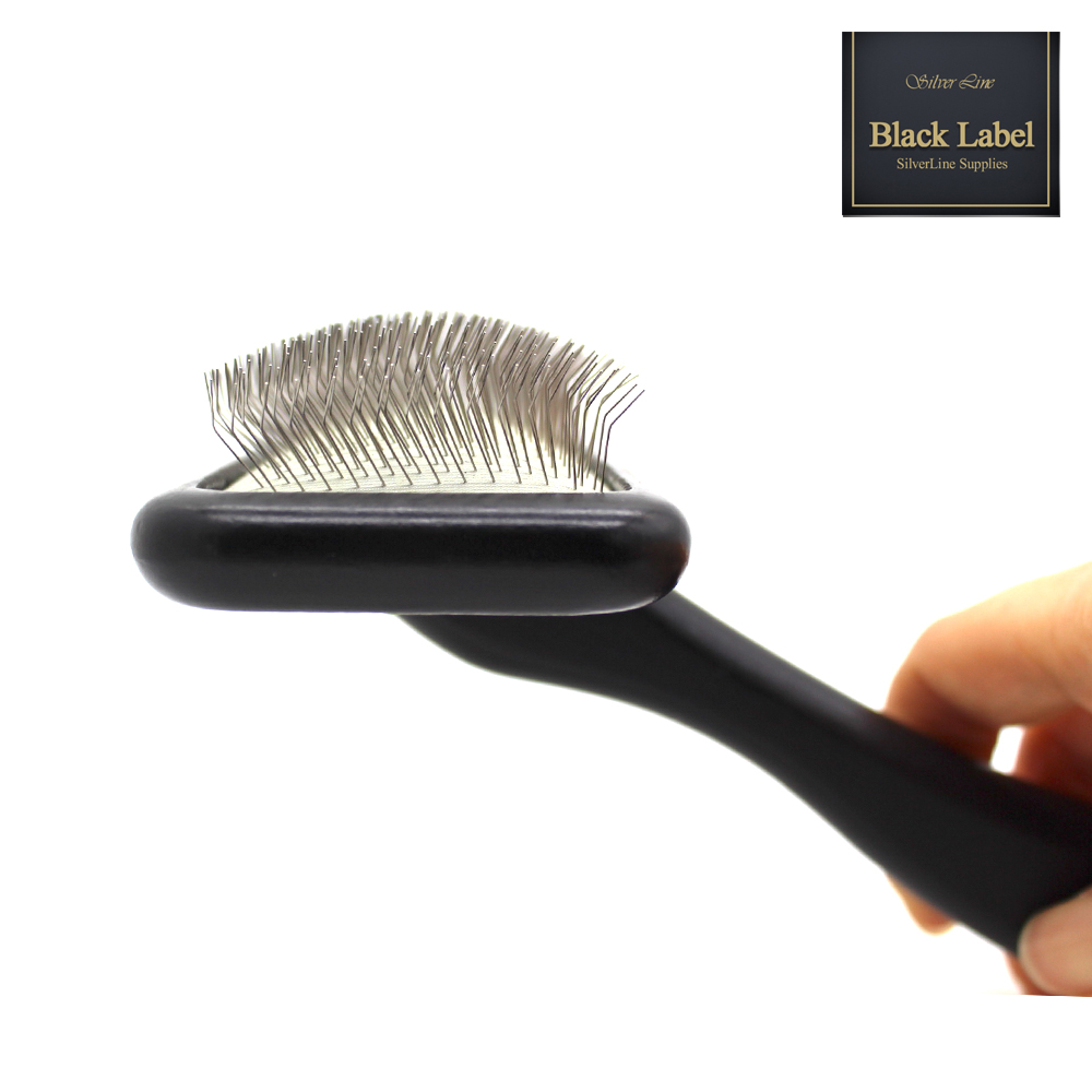 블랙라벨 노스트레스슬리커 강아지 고양이 빗 S 엉킨털 죽은털 제거