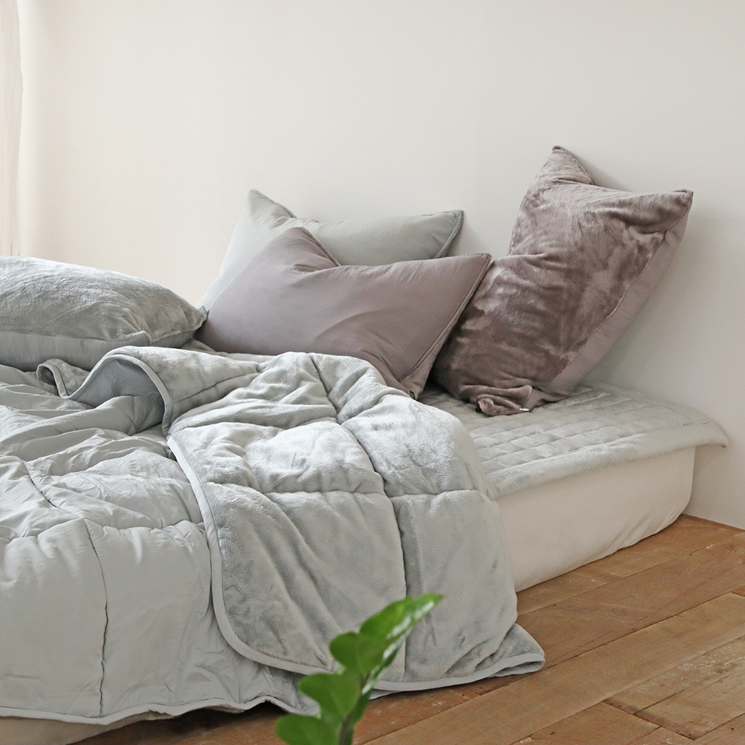 그래핀 자가발열 극세사 모달 기절 겨울 차렵이불 세트 SS