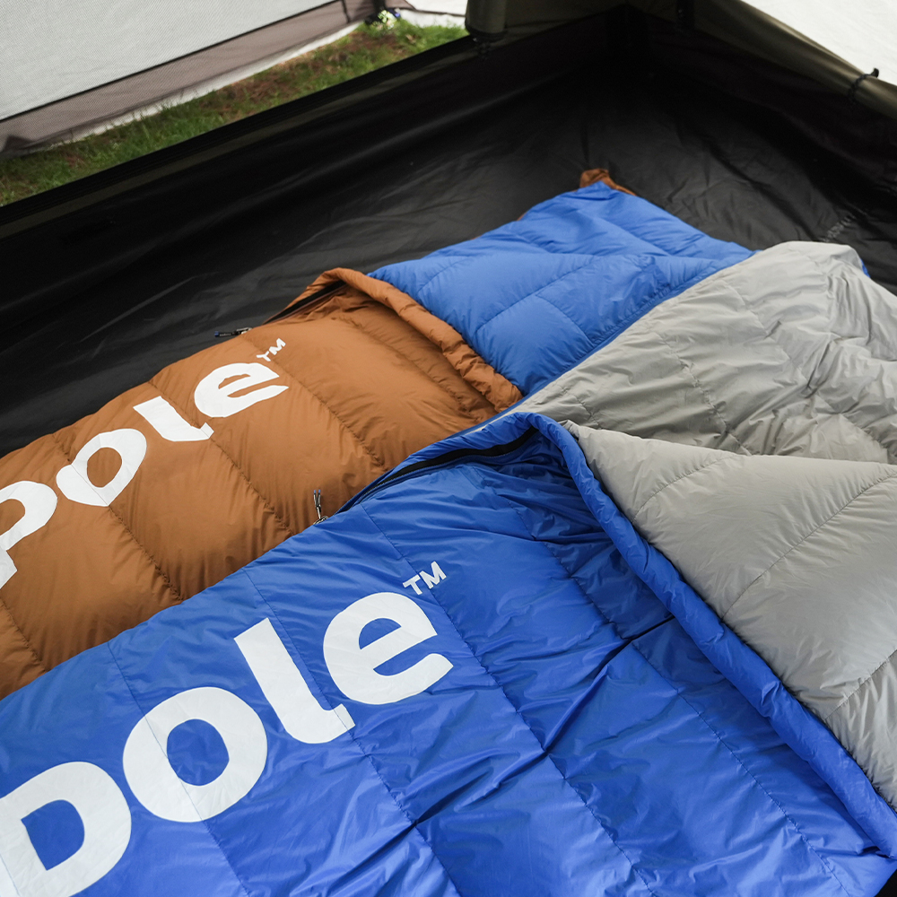 블루폴 베스퍼 덕다운 침낭 800 캠핑 오리털 사계절 경량 이불 차박 백패킹